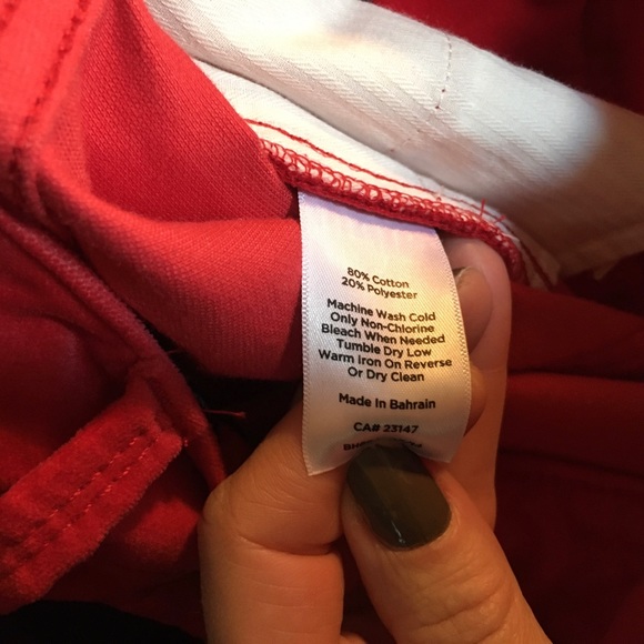 Last call***Talbots Beautiful red velveteen pants-8 NWT    R $89.50 - Picture 6 of 7